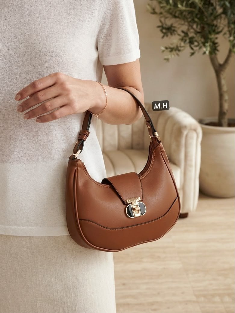 حقيبة كتف نسائية راقية (Hobo Bag) بتصميم عصري ✨