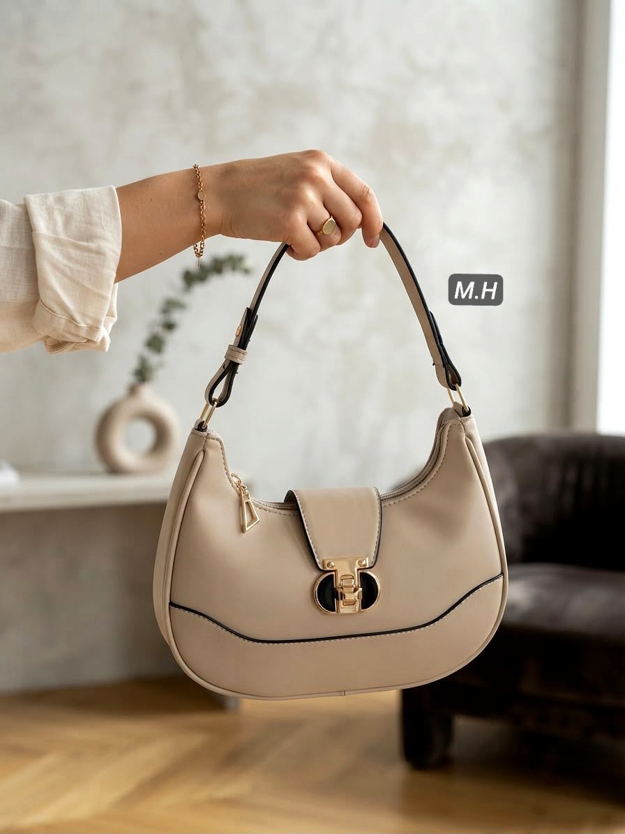 حقيبة كتف نسائية راقية (Hobo Bag) بتصميم عصري ✨