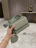 ✨ حقيبة يد كتف نسائية راقية (2 في 1) مع محفظة صغيرة 👜